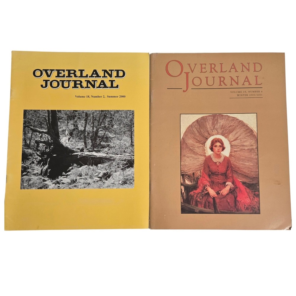 Vintage Overland Journal 2000 Vol 18 No 2 4 Lot Oregon California Trails History